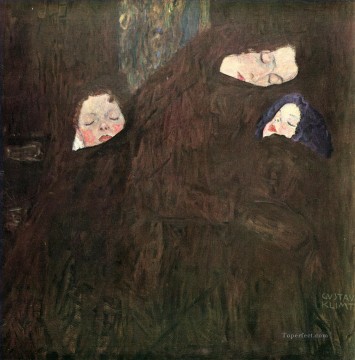 ギュスターヴ・クリムト Painting - 子供を持つ母親 グスタフ・クリムト